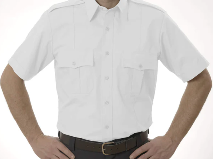Shirt Goldstar White AMERICAN MILITARY STYLE Short Sleeve