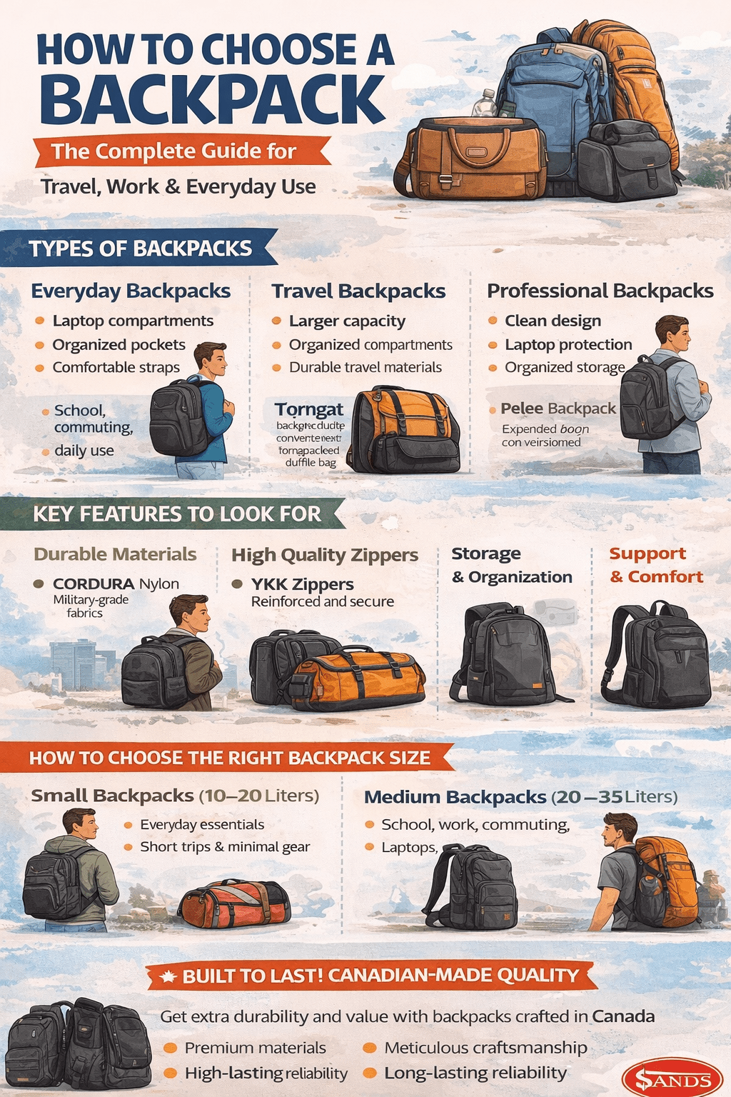 How to Choose a Backpack (Complete Buying Guide) - Sands Canada