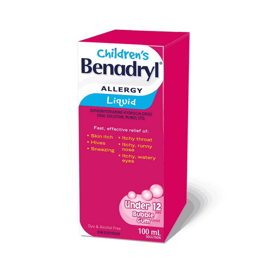 Children's Benadryl Liquid, 100 ml