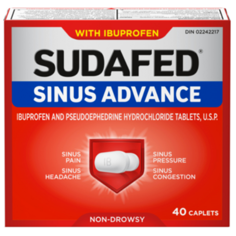 Sudafed Sinus Advance - 40 caplets