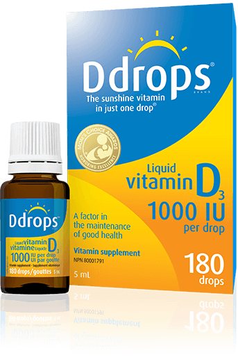 Ddrops® 1000 IU - 180 Drop bottle