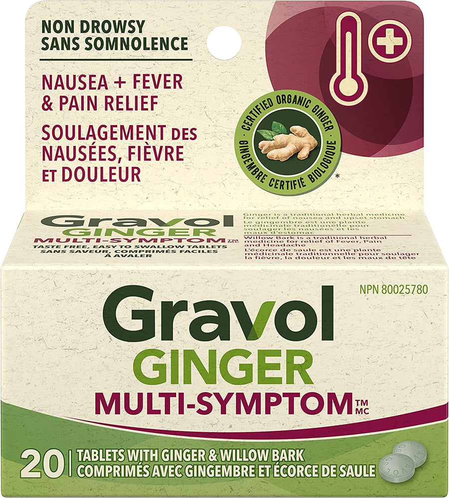 Gravol Ginger Multi-Symptom - 20