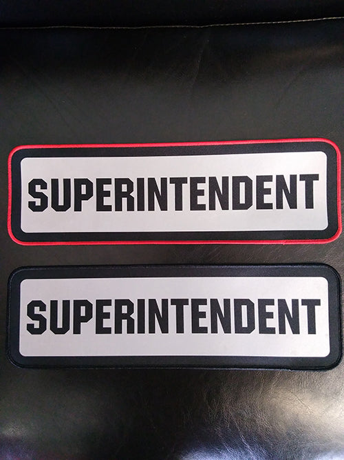 PARAMEDIC AND SUPERINTENDENT REFLECTIVE CRESTS