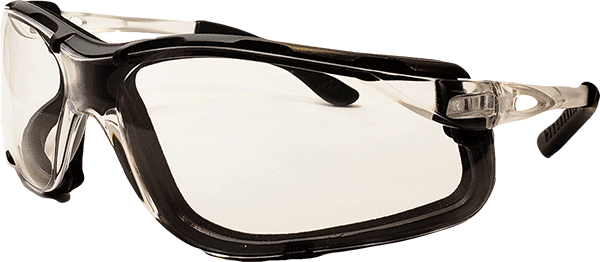 Sentec DX Safety Glasses with Foam insert - clear lens