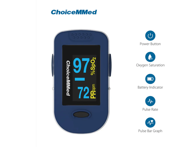 Fingertip Deluxe Pulse Oximeter & Case