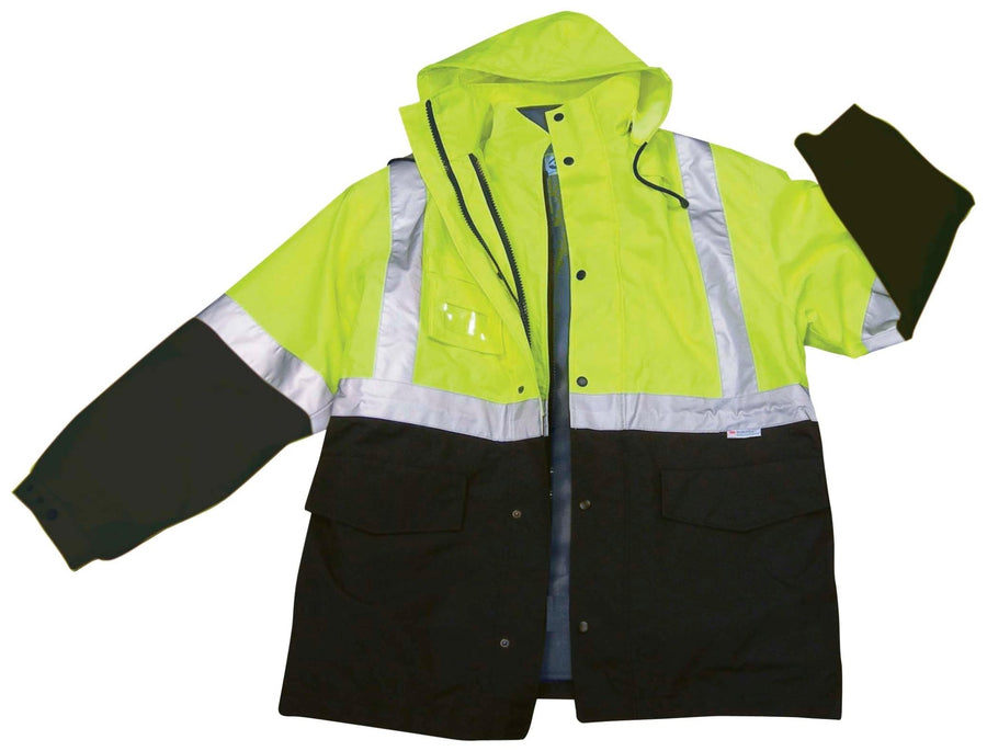 3 - in - 1 Safety Winter & Rain/Reversible Hi - Vis Jacket - Sands Canada
