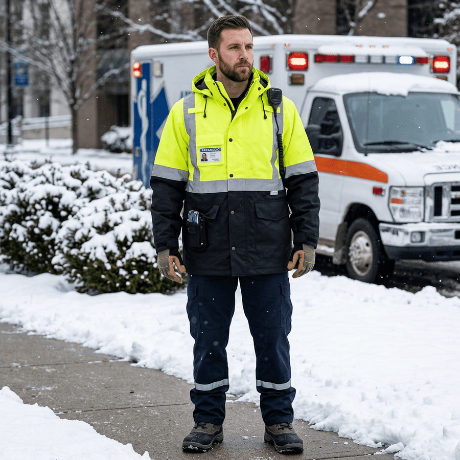 3-in-1 Safety Winter & Rain/Reversible Hi-Vis Jacket - Sands Canada