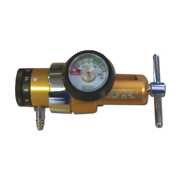 Oxygen "D" "E" Regulator 0-25 LPM