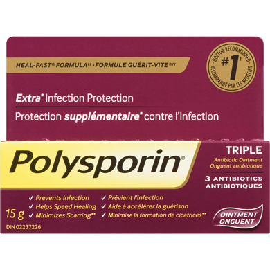 Polysporin Triple Antibiotic Ointment 15g