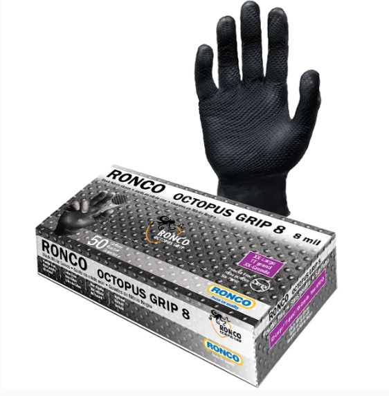 GLOVES - RONCO OCTOPUS GRIP 8    50/box