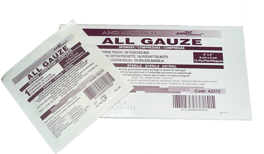 2" x 2" Sterile Gauze Pads