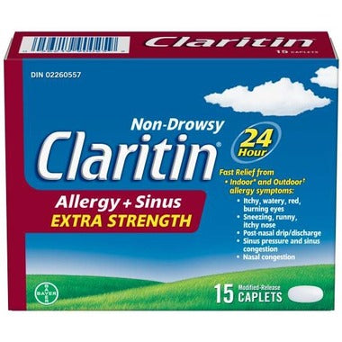 CLARITIN ALLERGY + SINUS EXTRA STRENGTH 24HR