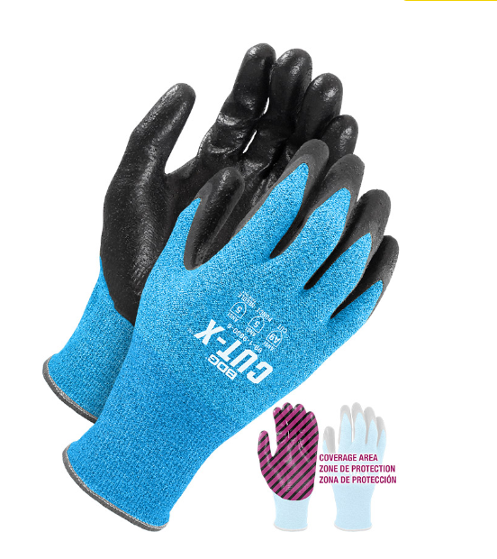 Nitrile Coated 13 ga. HPPE (Cut/Needle) gloves