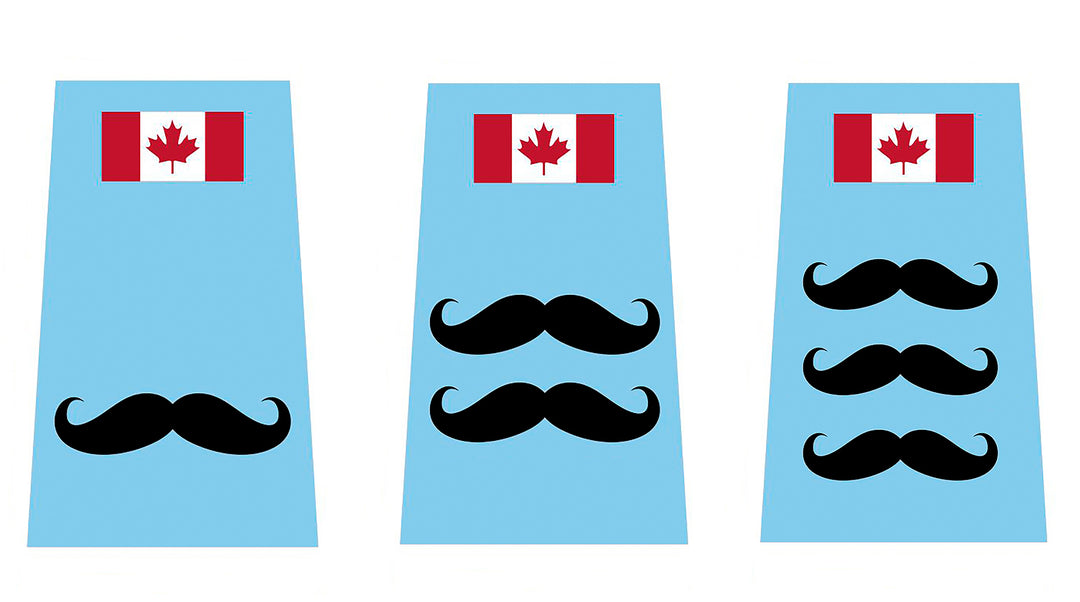 Epaulettes - Movember 1/2/3 Bar