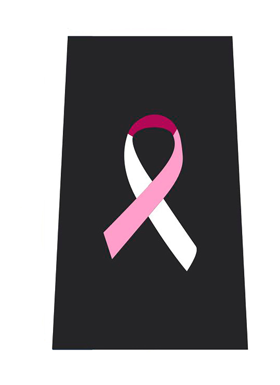 Epaulettes - Breast Cancer Awareness - Black with Ribbon (sold in pairs)