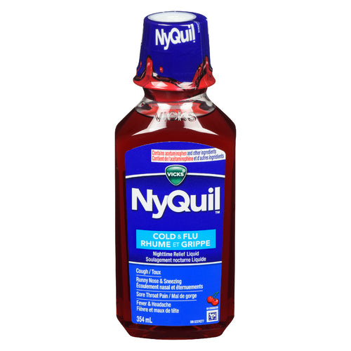 NyQuil Cold and Flu - Cherry 354ml