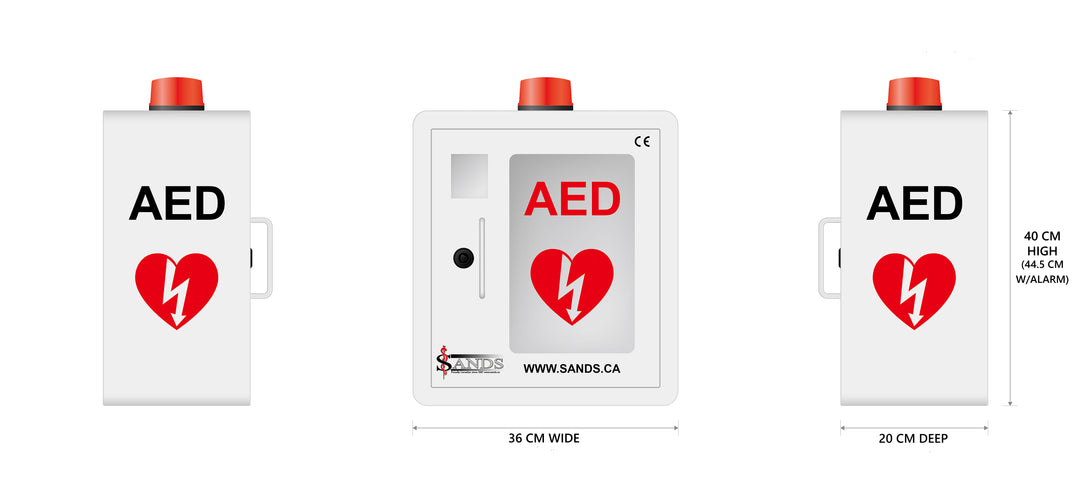 **COMING SOON** Alarmed, lockable AED / Defib Wall Cabinet