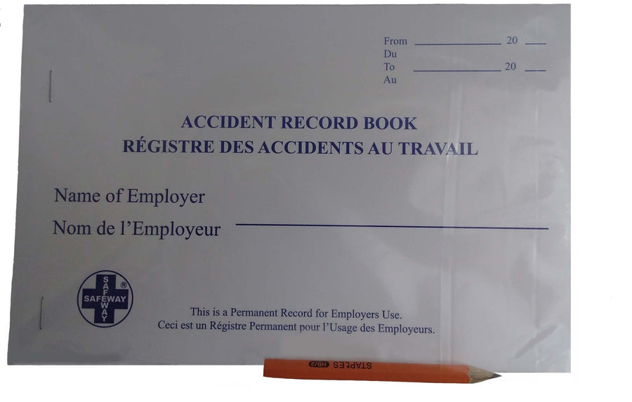 Accident Record book with pencil - Sands Canada