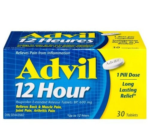 Advil 12 HR Tablet - 30 tablets - Sands Canada