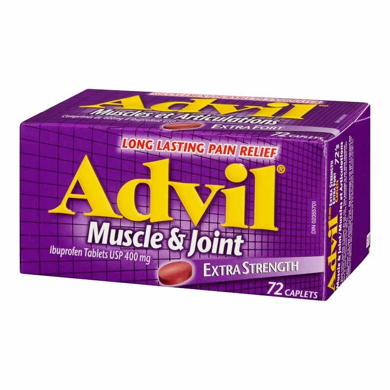 Advil Extra strength Muscle and Joint - 72 Caplets short expiry 03/26 - Sands Canada