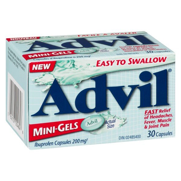 Advil Mini Gel Caps - 30 capsules - Sands Canada