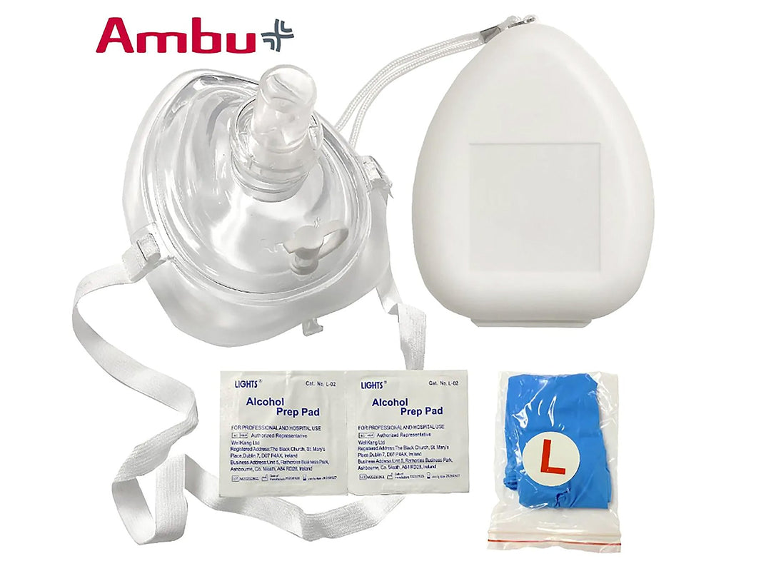 Ambu Res - Cue CPR Pocket Mask with Gloves and Wipes - Sands Canada