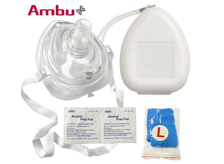 Ambu Res - Cue CPR Pocket Mask with Gloves and Wipes - Sands Canada