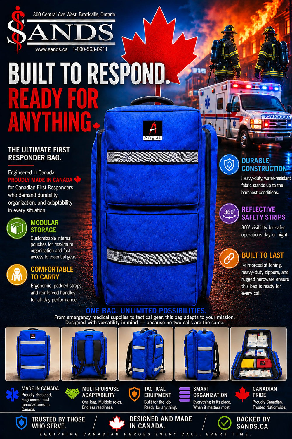 Canyon Trauma Backpack - Made in Canada - Sands Canada