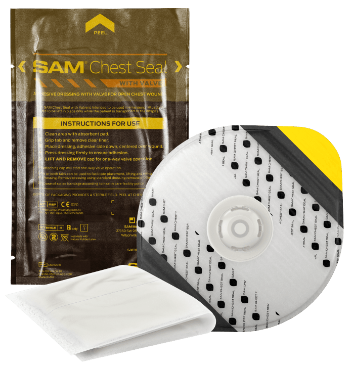 CHEST SEAL WITH VALVE, SAM - Sands Canada
