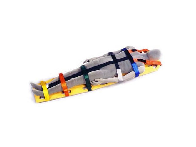 Colour Coded 10 - PT Spineboard Straps - Board Not Included - Sands Canada