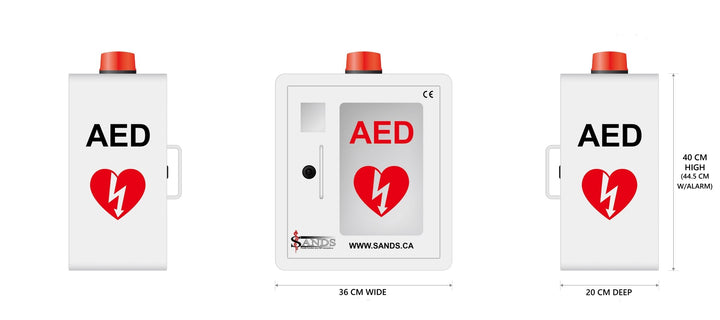 **COMING SOON** Alarmed, lockable AED / Defib Wall Cabinet - Sands Canada