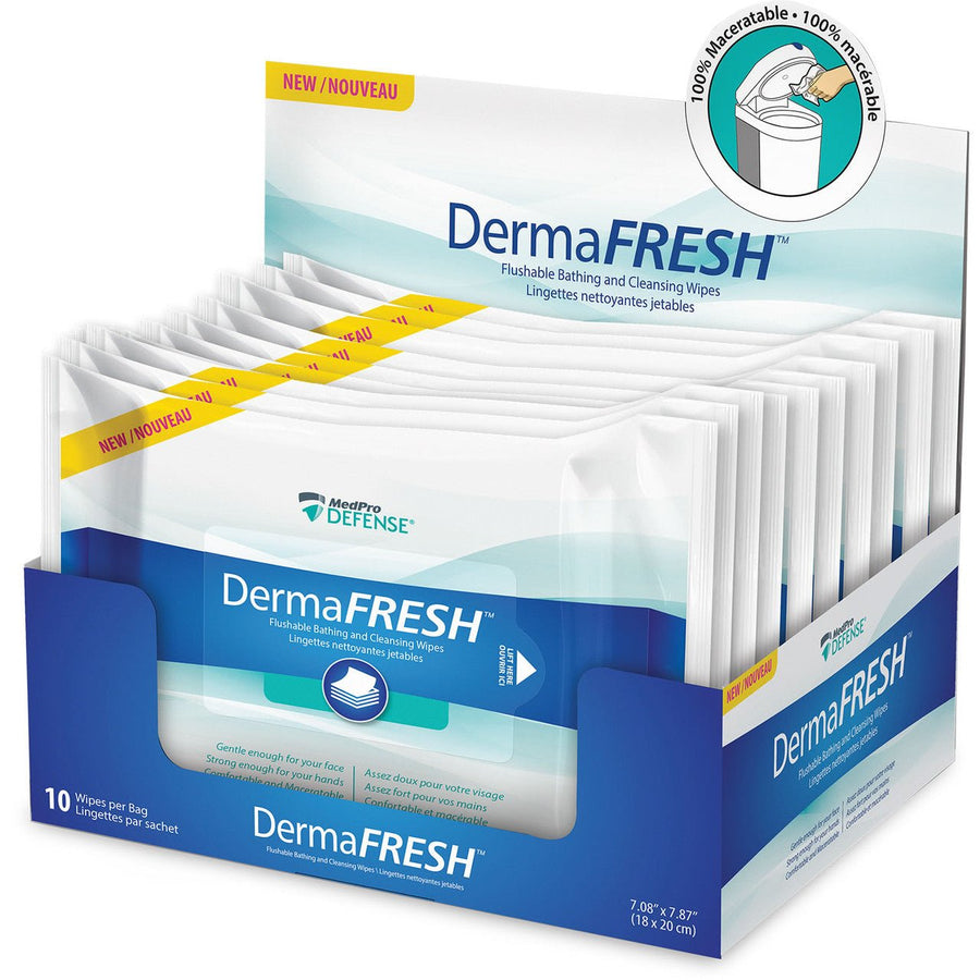 Dermafresh Cleansing Wipes - 10 wipe pack - Sands Canada