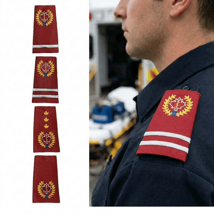 Epaulettes Military Red - Paramedic - Sands Canada