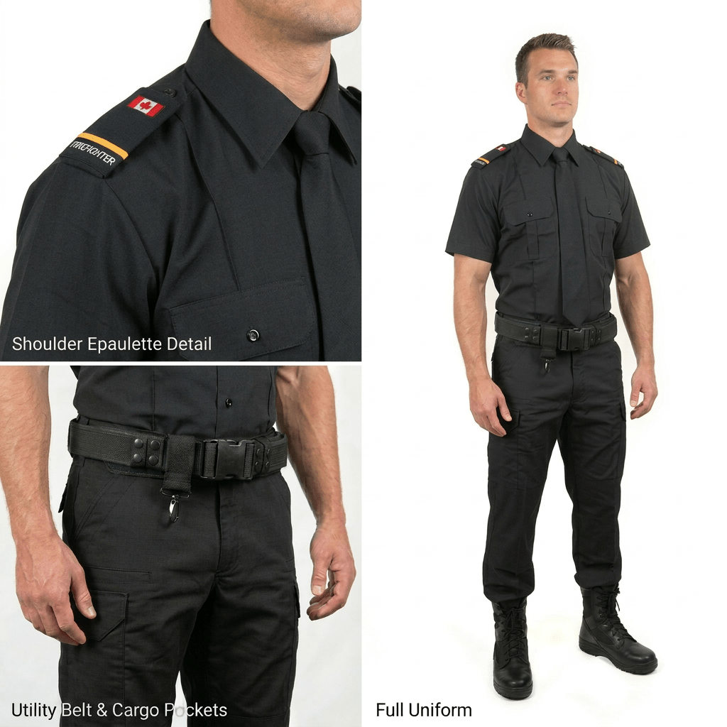 Firefighter Uniform Package - Black - Sands Canada
