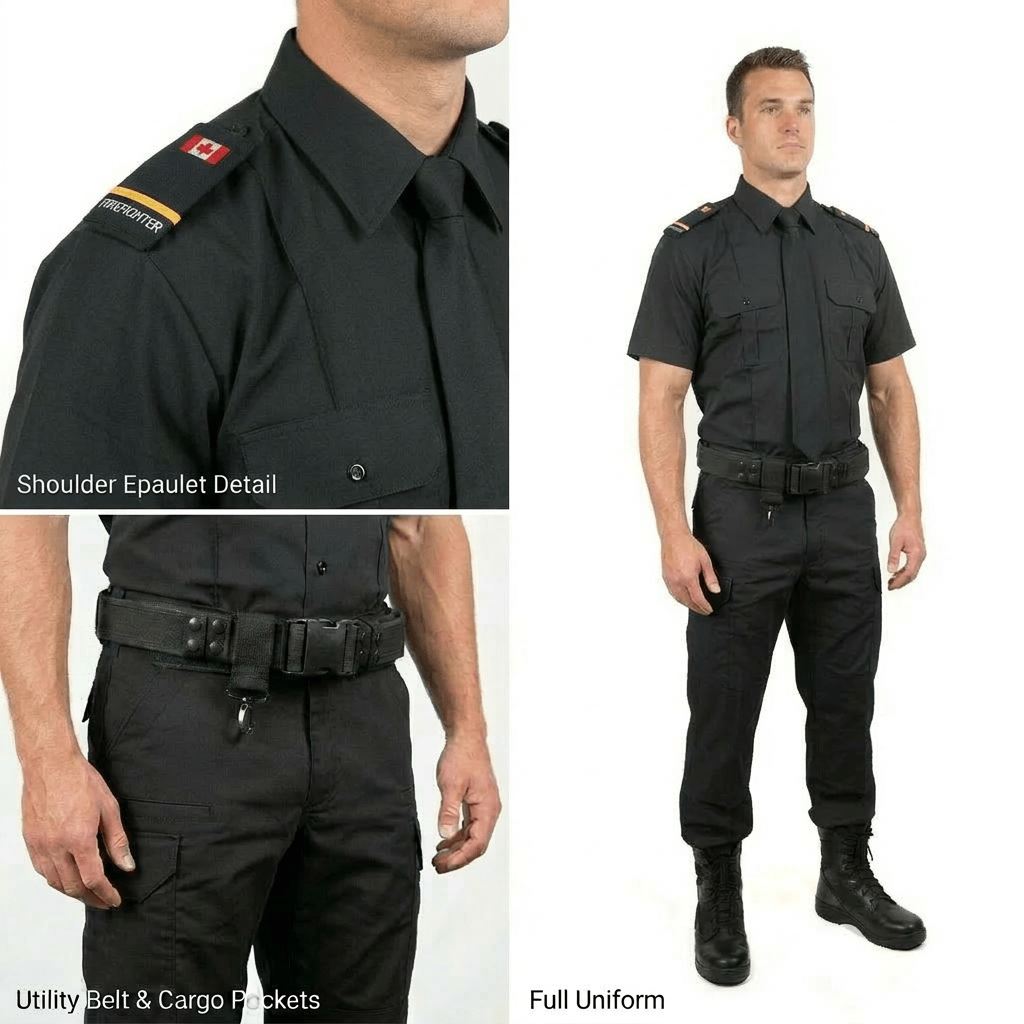 Firefighter Uniform Package - Black - Sands Canada