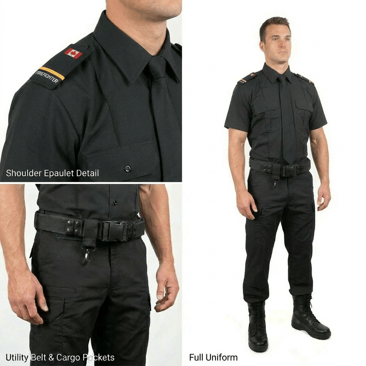 Firefighter Uniform Package - Black - Sands Canada