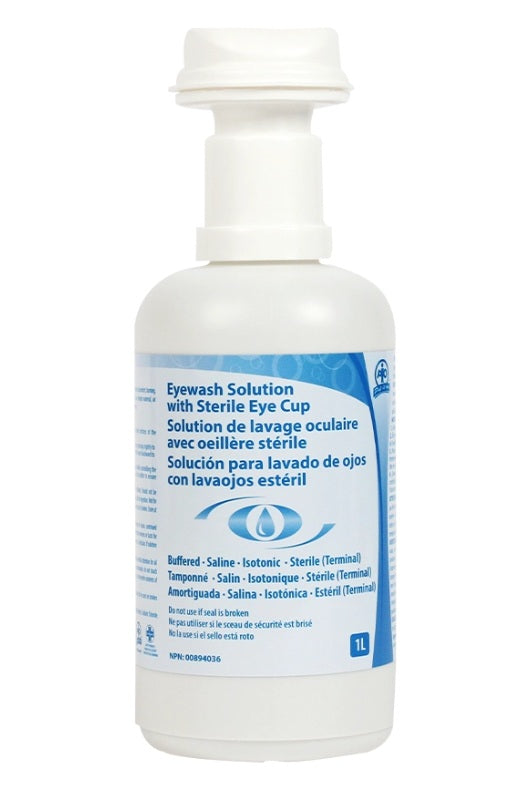 1L Eyewash w/ Eye Cup