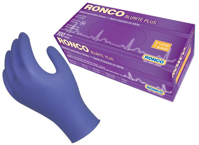 Gloves - Ronco BluRite Plus - 100/box - Sands Canada