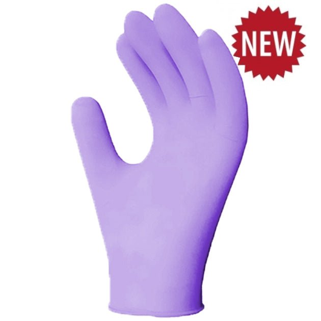 Gloves - Ronco Earth Nitrile Violet Biodegradable - 100/box - Sands Canada