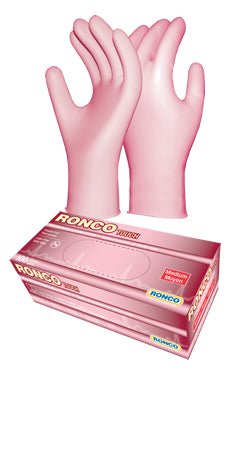 Gloves - Ronco Touch Nitrile Pink - 100/box - Sands Canada