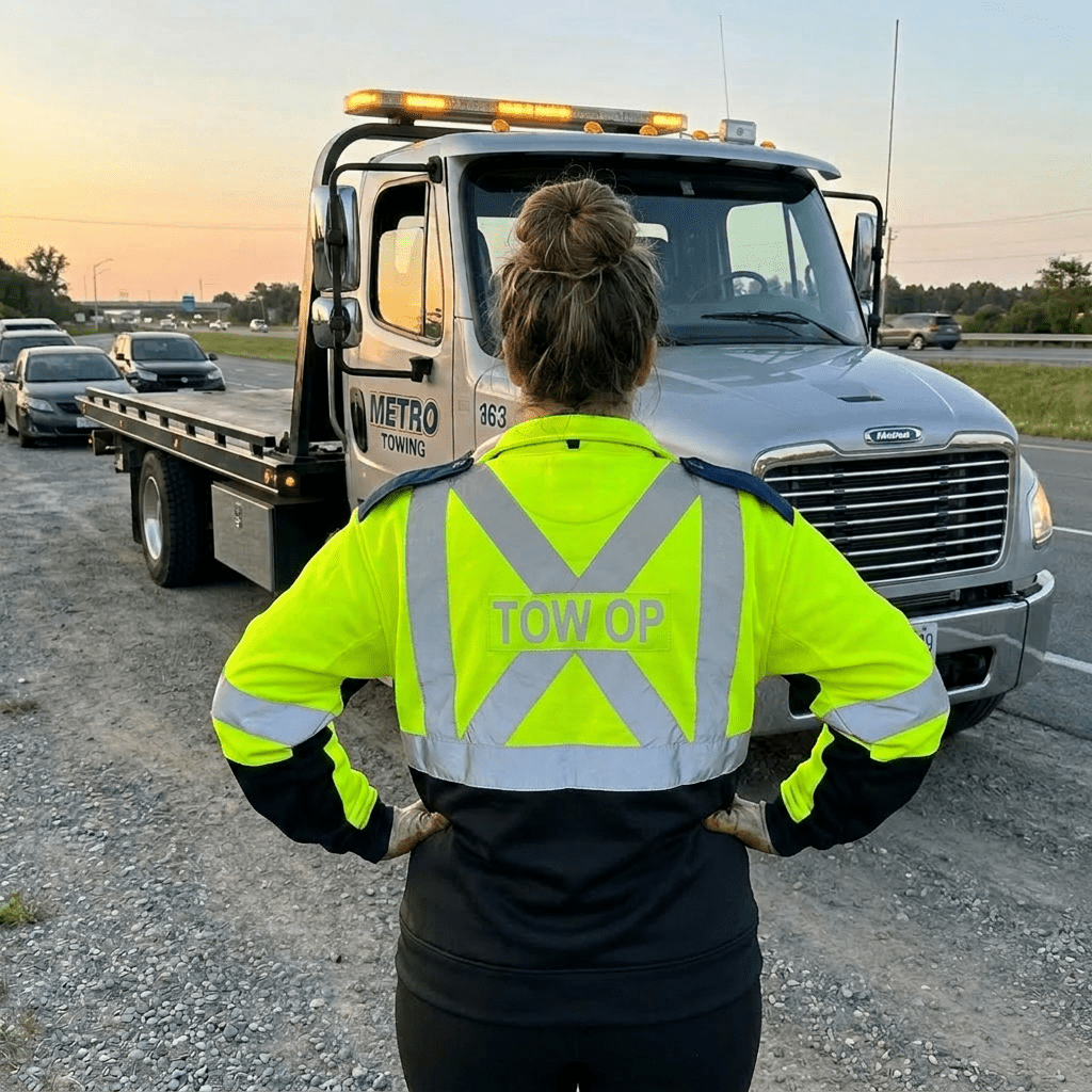 Hi-Visibility Two Tone Fleece Jacket - Tow Op - Unisex - Sands Canada