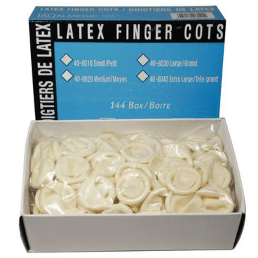 LATEX FINGER COTS - MEDIUM - Sands Canada