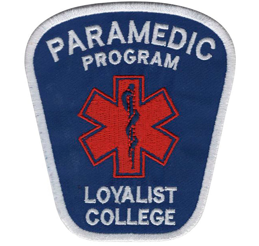 Loyalist College Shirt Goldstar Midnight Blue - Long Sleeve with 2" Silver & Loyalist cresting - Sands Canada