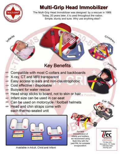 Multi Grip Disposable Head Immobilizer