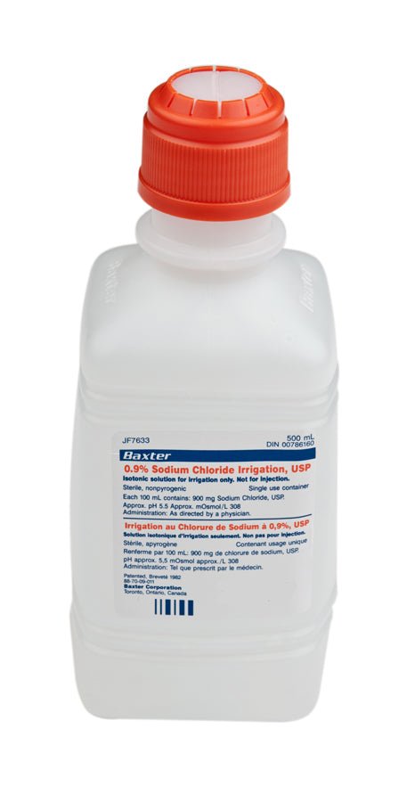 Normal saline 0.9% Sodium Chloride for irrigation - 500 ml - Sands Canada