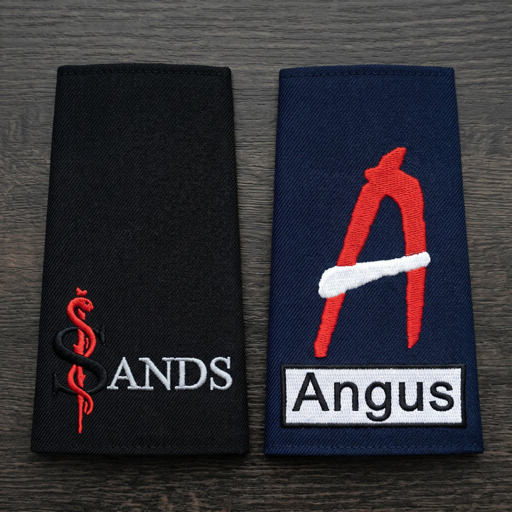 Personalized Epaulette Slip ons & Custom Cresting - Sands Canada