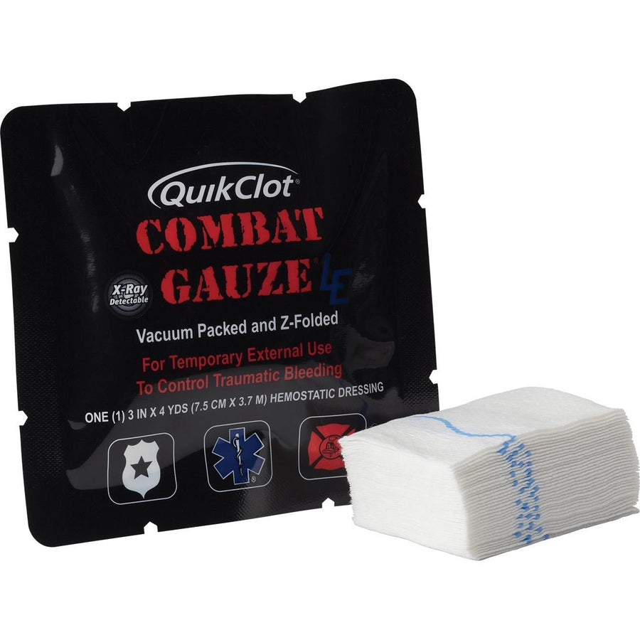 QuikClot Combat Hemostatic Gauze LE 1/PKG - Sands Canada