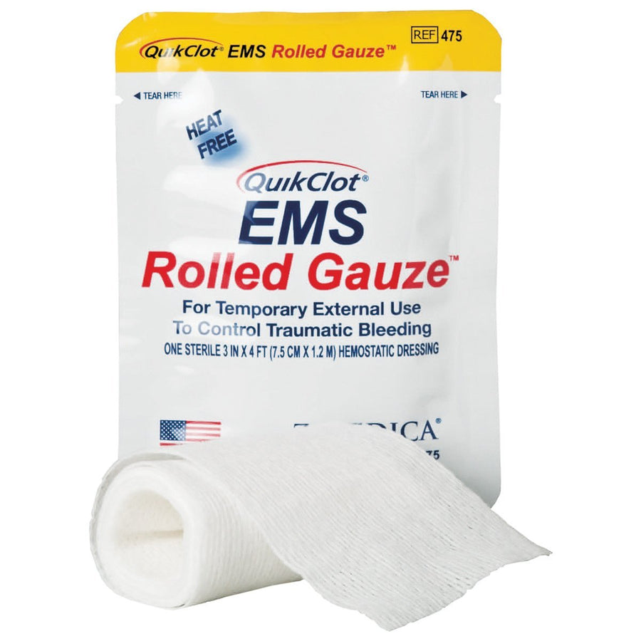 QuikClot EMS Rolled Hemostatic Gauze 1/PKG - Sands Canada