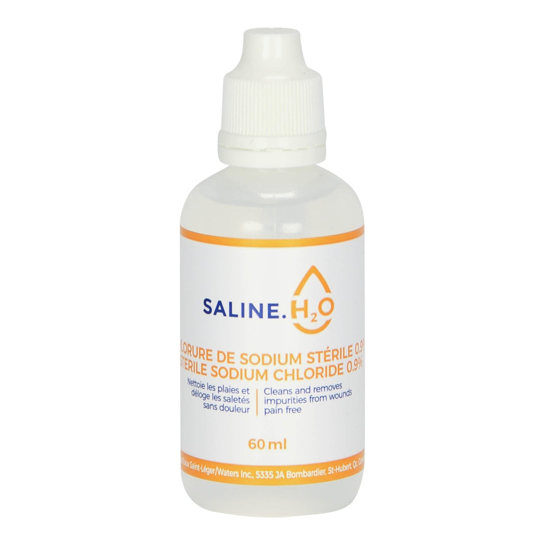 Saline H2O Sterile Irrigation Sodium Chloride 0.9% - 60ML - Sands Canada