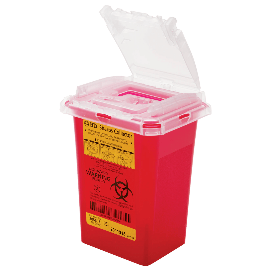 Sharps Red Container - 1QT - Sands Canada